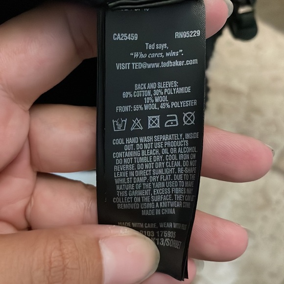 Ted baker mens zip up sweater - Picture 4 of 4